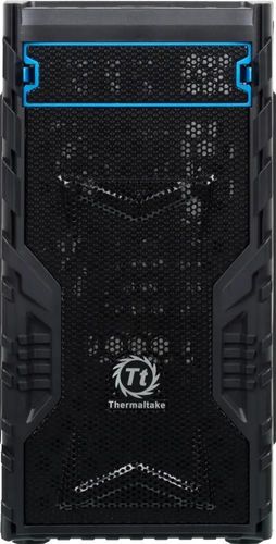 Korpus Thermaltake CA-1L7-00M1WN-01 Versa J24 TG RGB, Qora