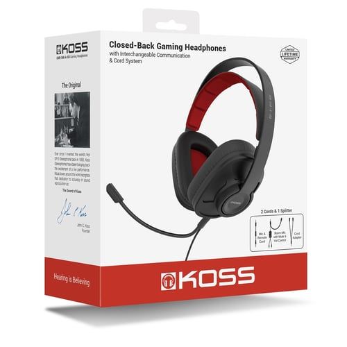 Наушники Koss GMR540A ISO RW, Черный