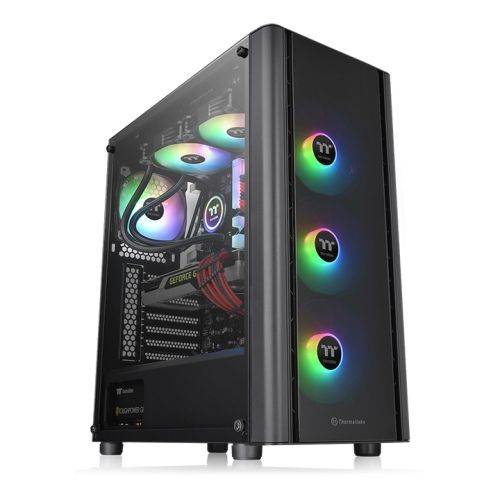 Korpus Thermaltake V250TG CA-1Q5-00M1WN-00, Qora