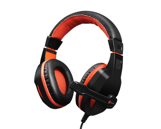 Игровые наушники Meetion MT-HP010 Gaming Headset, Черно-оранжевый