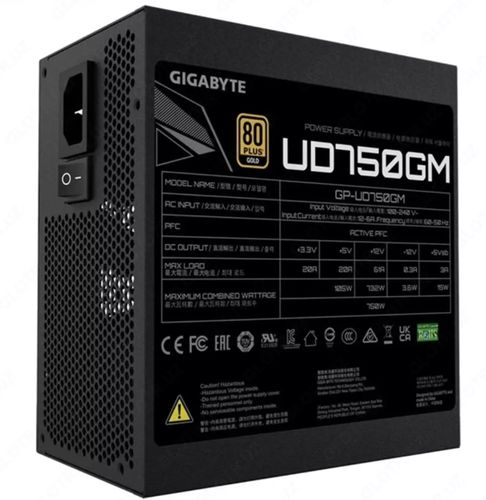 Блок питания Gigabyte UD750 80 Plus Gold Modular ATX Power Supply