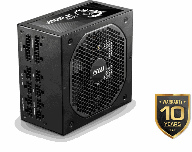 Блок питания MSI MPG A850GF 80 Plus Gold Modular, купить недорого