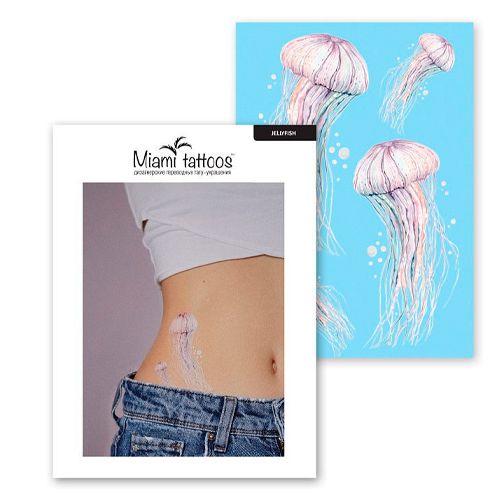 Переводные тату Miami Tattoos Jellyfish