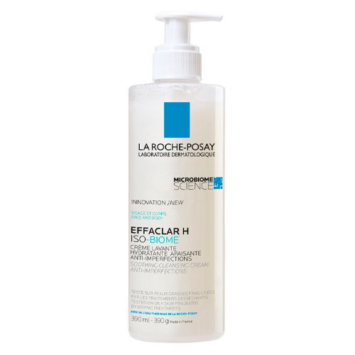 Kamchiliklarga qarshi tinchlantiruvchi tozalovchi krem-gel La Roche-Posay Effaclar Н Iso-Biome, 390 ml