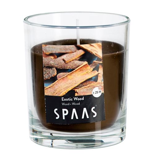 Свеча ароматическая SPAAS Glass Exotic wood