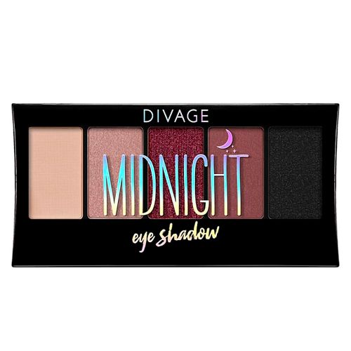 Палетка теней для век Divage Midnight, №-01,02,03,04,05