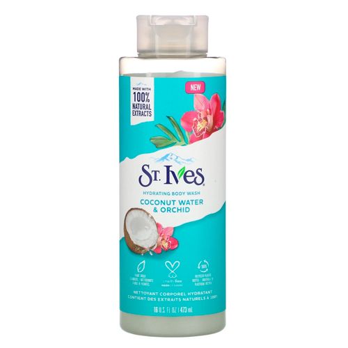 Гель для душа St. Ives Hydrating Body Wash Coconut Water Orchid, 473 мл
