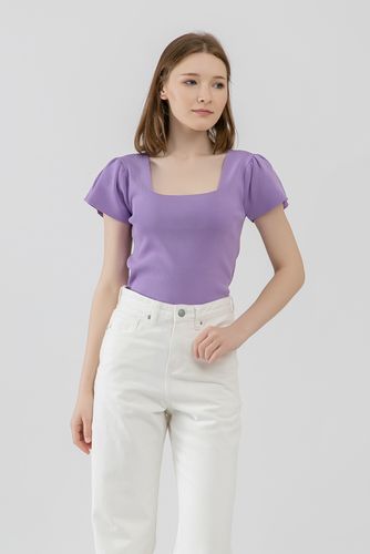 Ayollar kalta yengli jemperi Terra Pro SS23WES259, Violet