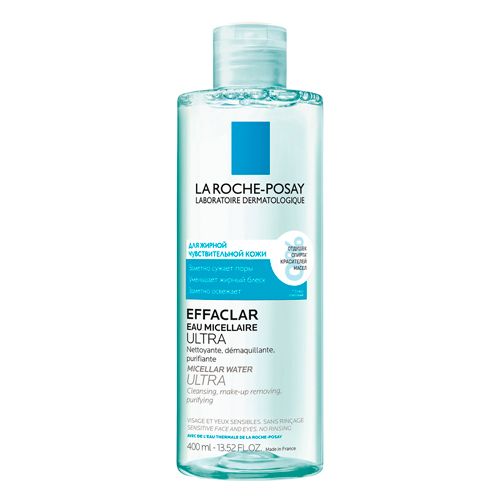 Мицеллярная вода La Roche-Posay Effaclar Ultra для жирной и проблемной кожи, 400 мл