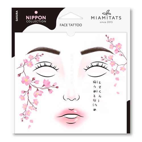 Набор переводных мейкап тату Miami Tattoos Face Tattoos Nippon Sakura