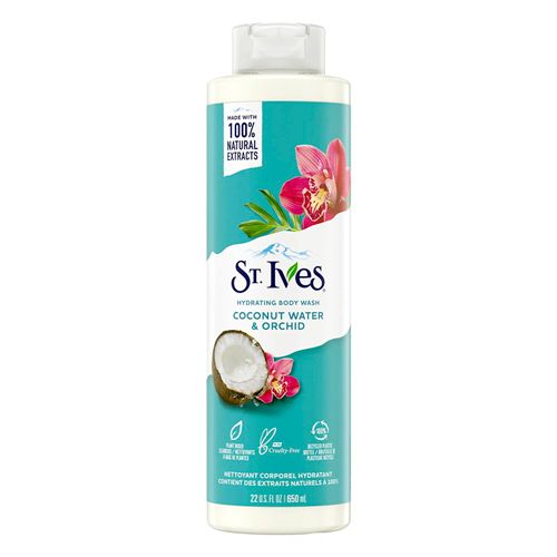 Гель для душа St. Ives Hydrating Body Wash Coconut Water Orchid, 650 мл