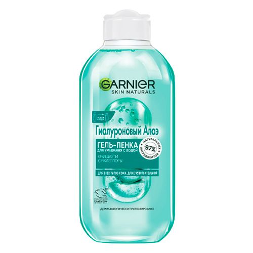 Gialuronik aloe ko'pikli gel tozalovchi Garnier Skin Naturals, 200 ml