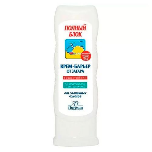 Quyosh to'siq kremi maksimal quyoshdan himoya qiluvchi Floresan, 125 ml