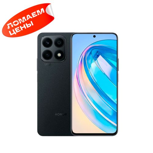 Honor X8A Global smartfoni Ikkita SIM (nano SIM) Ultra kamera 100MP ramkasiz displey 6,7'' SUPER CHARGE 6/128 GB Yarim tunda qora