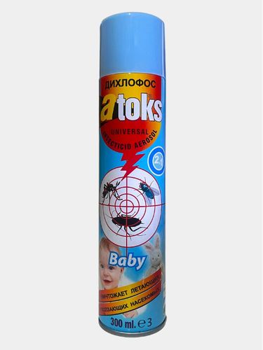 Hasharotlar va parazitlarni nazorat qilish va yo'q qilish vositasi Atoks Baby, 300 ml