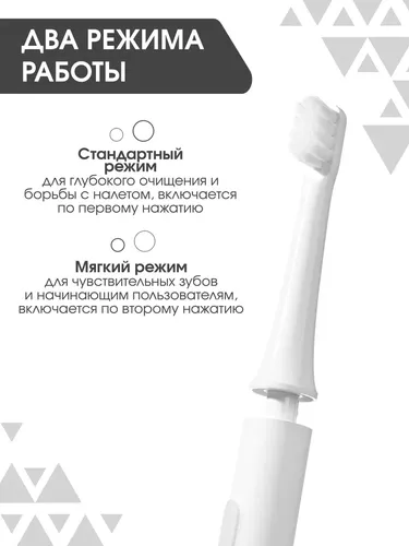 Электрическая зубная щетка Xiaomi Mijia T100, Белый, купить недорого
