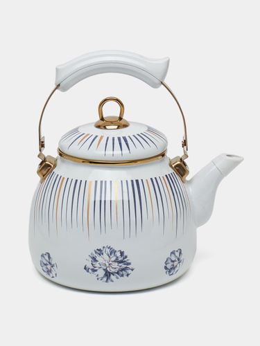 Чайник HomeV Gold 030098, 2.5 л, Белый, в Узбекистане