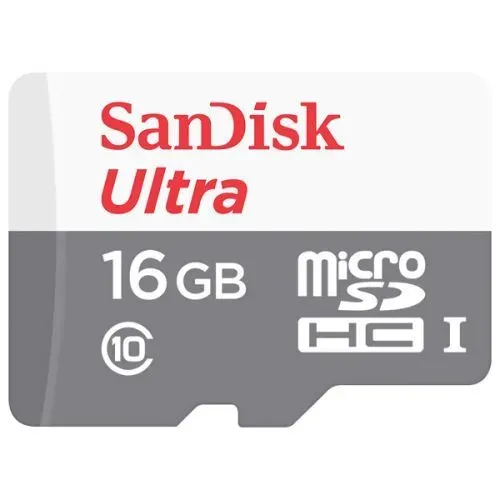 Micro флешка SANDISK ULTRA, 16 GB, Черный