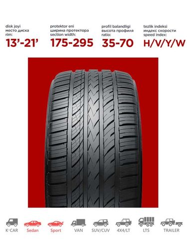 Avtomobil shinalari Nankang NS-25 275/40/R19, 4 dona