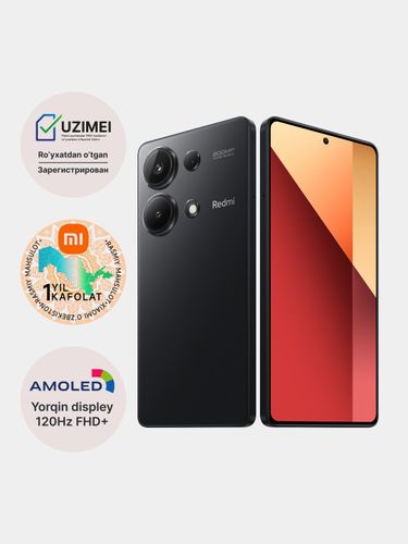 Smartfon Xiaomi Redmi Note 13 Pro, Midnight Black, 8/128 GB