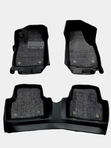 Автомобильные коврики 7D в салон автомобиля Chevrolet Cobalt, Черный-Серый