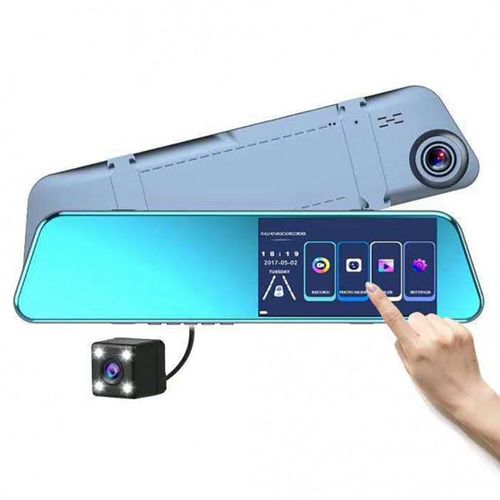 Видеорегистратор-зеркало с камерой заднего вида Сенсорный Дисплей