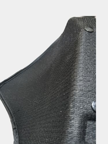 Автомобильные 7D коврики в салон автомобиля Chevrolet Matiz, Черный-Серый, фото
