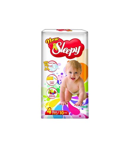 Детские подгузники New Sleepy Standart №4 8-18 кг, 10 шт