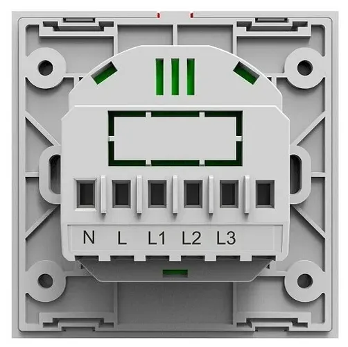 Smart WiFi настенный выключатель трехклавишный Euro Module T3UE3C, Черный, в Узбекистане