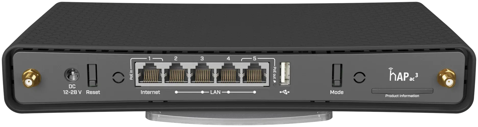 Wi-Fi роутер Mikrotik HAP ac3 RBD53iG-5HacD2HnD, Черный, фото