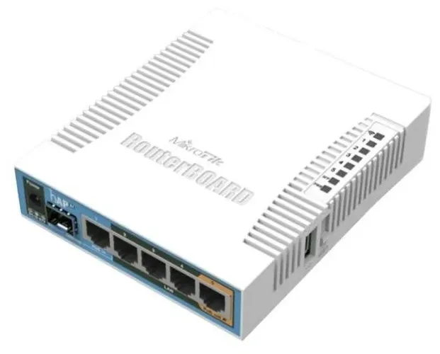 WiFi роутер MikroTik hAP ac 5xLAN RJ-45, Белый