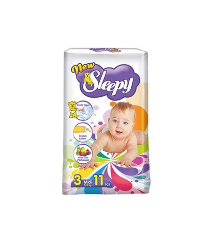 Bolalar tagliklari New Sleepy Standart №3 5-9 kg, 11 dona