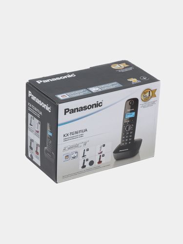 Радиотелефон Panasonic KX-TG1611UA, Черный, sotib olish