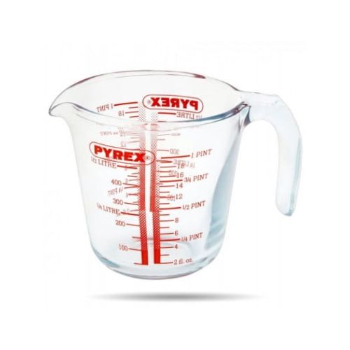 Жаропрочная мерная кружка Pyrex 263B0, 0.5 л