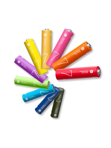 Умные батарейки Xiaomi Rainbow Batteries AAA, 10 штук, в Узбекистане