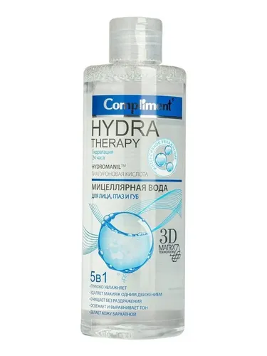 Мицеллярная вода Compliment Hydra Therapy 5в1, 400 мл