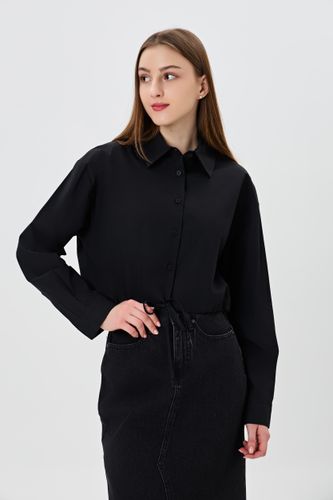 Женская рубашка длинный рукав Terra Pro AW23WYN-24040, Black
