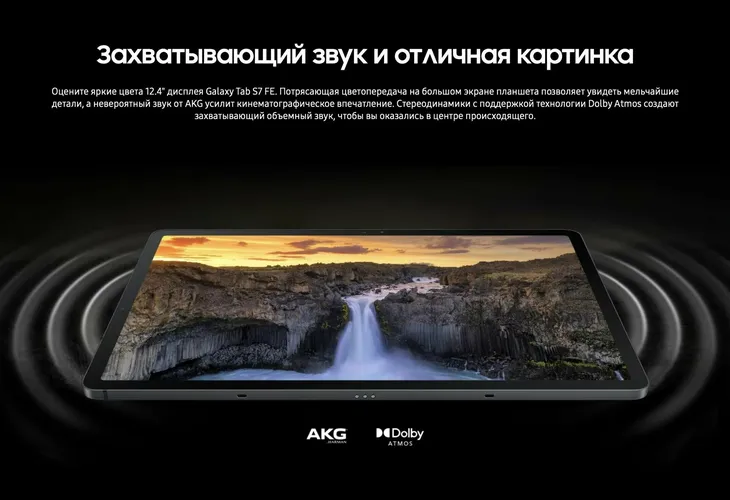 Planshet Samsung Galaxy Tab S7 FE, kumush, 4/64 GB, фото № 4