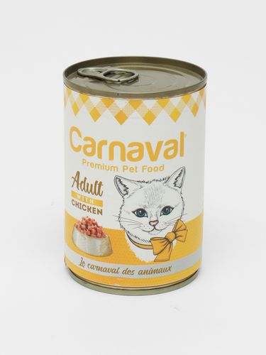 Консервы Carnaval Premium для взрослых кошек с курицей в соусе, 400 г