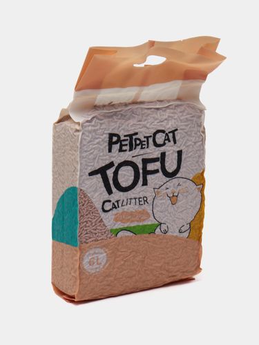 Наполнитель Petpet Tofu Cat Litter с ароматом персика, 2.3 кг, купить недорого