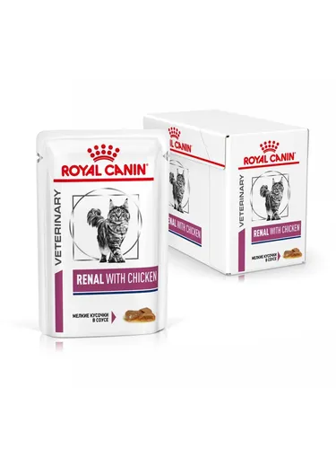 Nam yem Royal Canin Renal Chicken, 1 dona har biri 85 gr, в Узбекистане