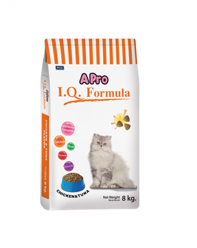 Сухой корм APro I.Q. Formula для кошек с курицей и тунцом, 8 кг