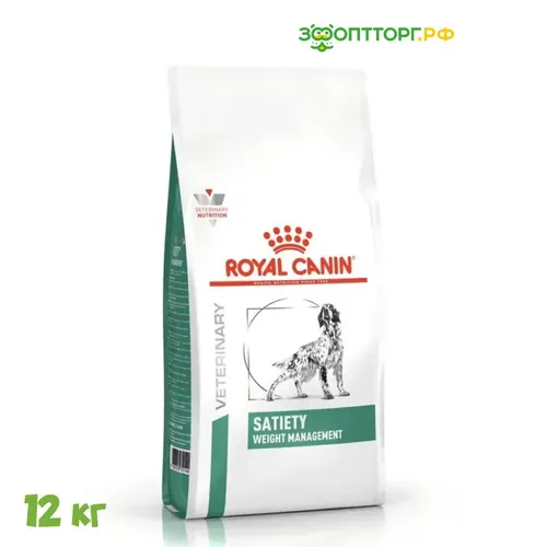 Сухой корм для собак с лишним весом Royal Canin Satiety Weight Management, 12 кг
