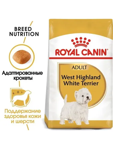 Корм для домашних животных Royal Canin BHN West Highland White Terrier Adult, 3 кг, в Узбекистане