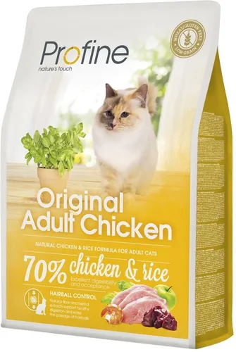 Сухой корм Profine original adult для взрослых кошек из курицы и риса, 10 кг