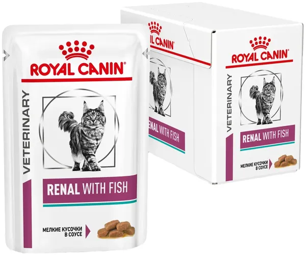 Nam yem Royal Canin Renal fish, 1 dona har biri 85 gr, купить недорого
