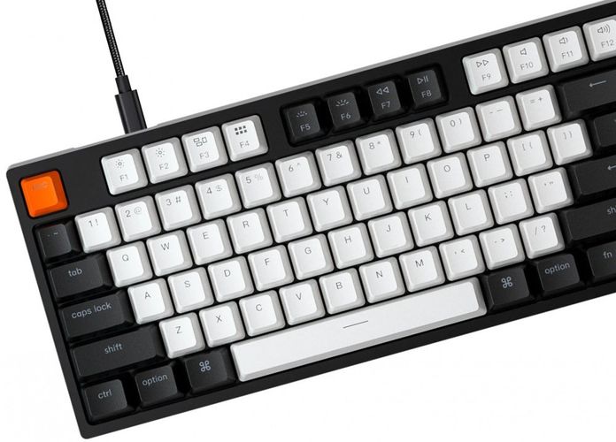 Клавиатура Keychron C1 Wired 87 Key Gateron Switch Mechanical Keyboard White LED, Синий, купить недорого