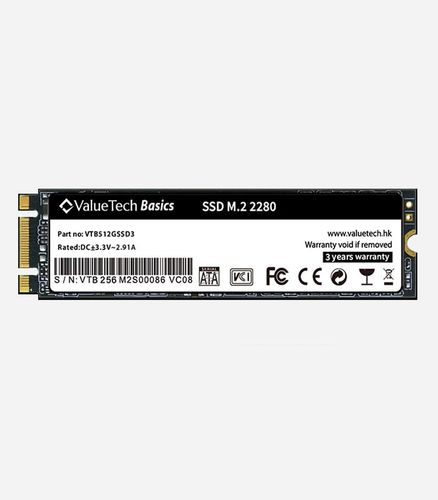 Qattiq disk ValueTech VTP128GSSD3, 256 GB, qora