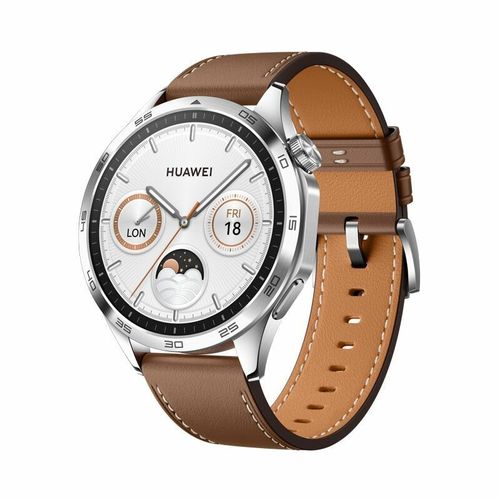 Смарт-часы Huawei Watch GT 4, Серебристый-Коричневый, 36 mm