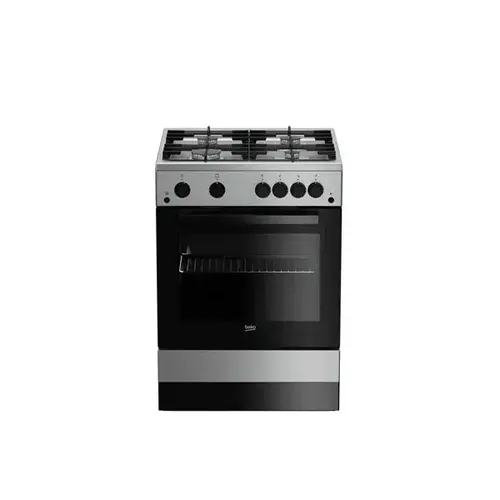 Газовая плита Beko FSGT62130DXO, Стальной
